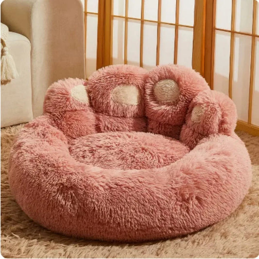 Warm and Soft Bear Paw Shape Pet Bed